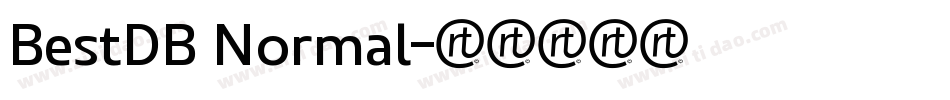 BestDB Normal字体转换